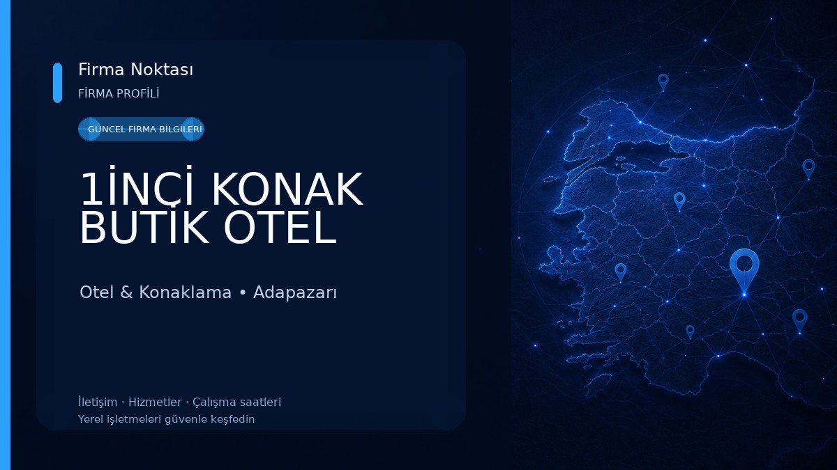 1İNCİ KONAK BUTİK OTEL Otel & Konaklama