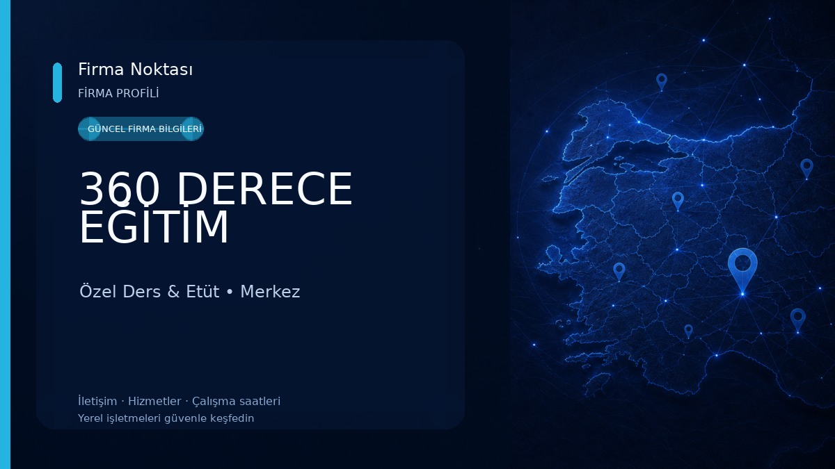 360 DERECE EĞİTİM Özel Ders & Etüt