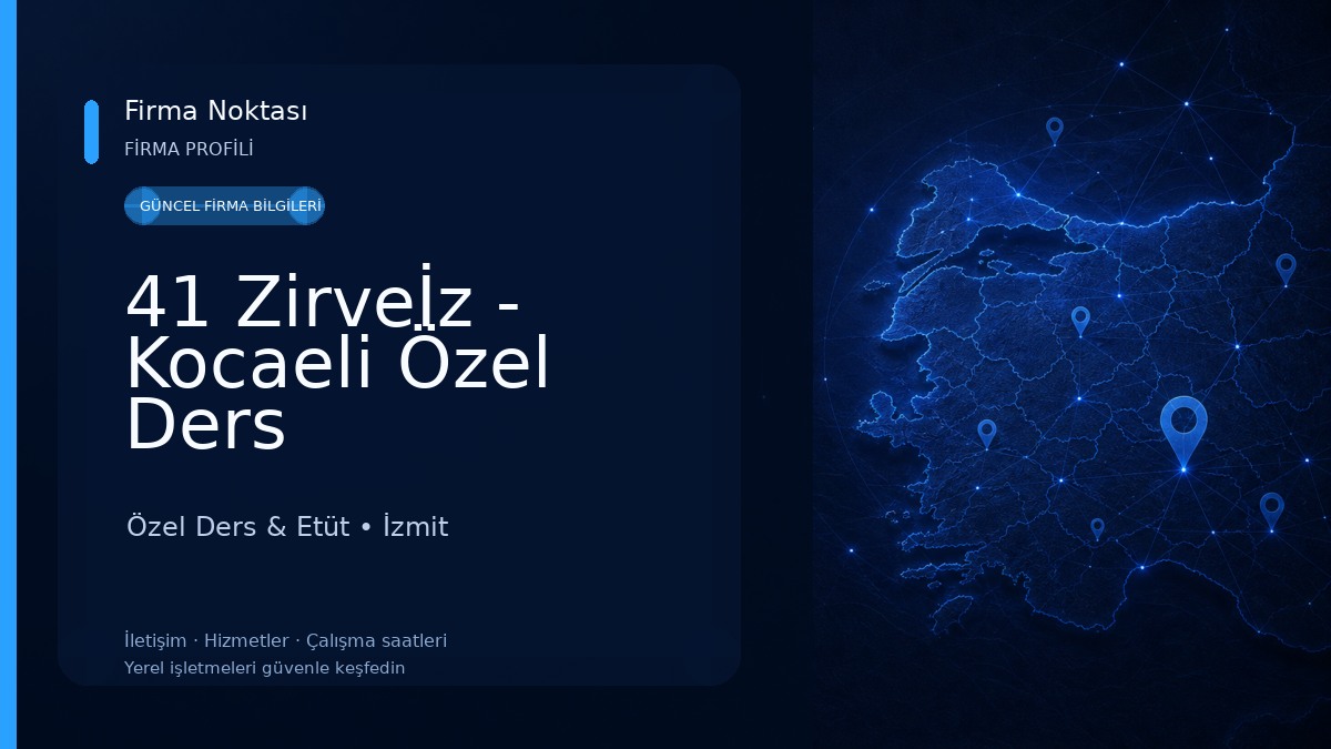 41 Zirveİz - Kocaeli Özel Ders Özel Ders & Etüt