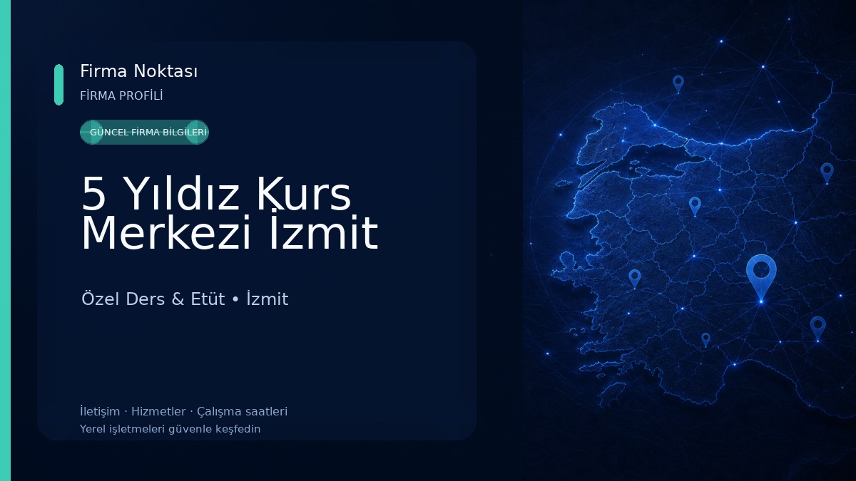 5 Yıldız Kurs Merkezi İzmit Özel Ders & Etüt