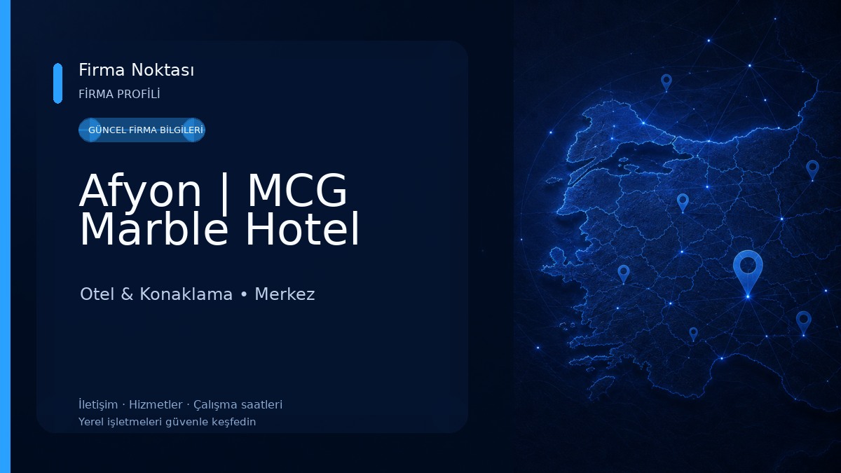 Afyon | MCG Marble Hotel Otel & Konaklama