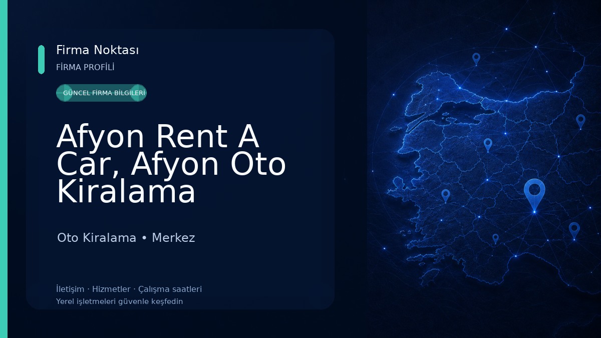 Afyon Rent A Car, Afyon Oto Kiralama Samancıoğlu Oto Kiralama