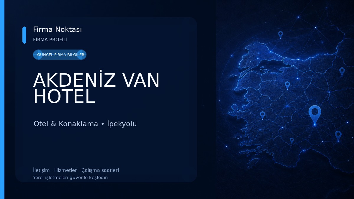 AKDENİZ VAN HOTEL Otel & Konaklama
