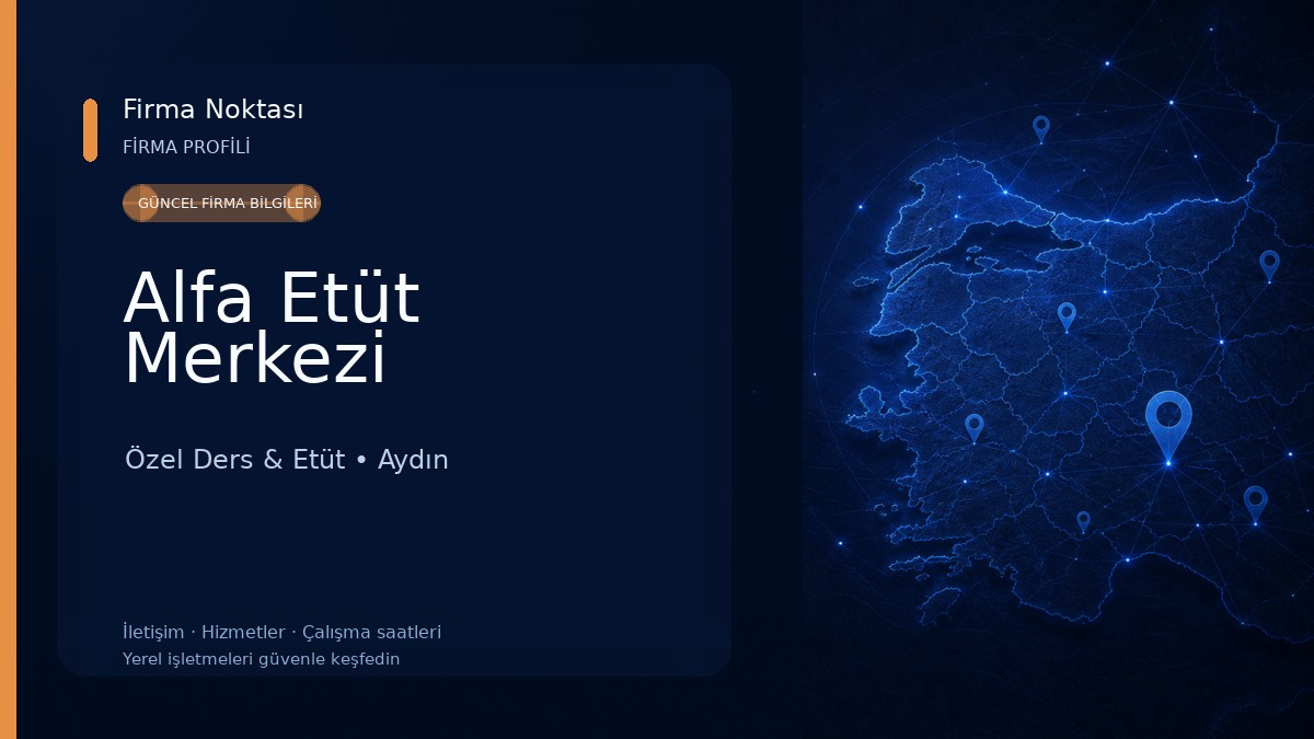 Alfa Etüt Merkezi Özel Ders & Etüt