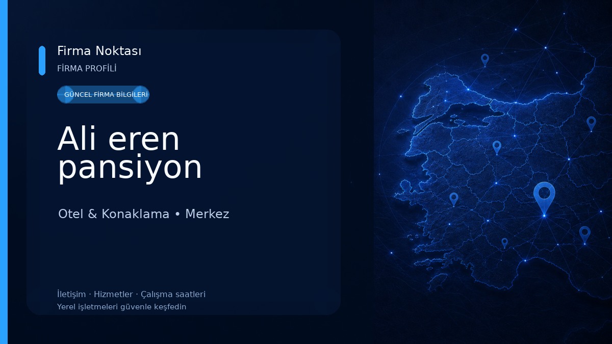 Ali eren pansiyon Otel & Konaklama