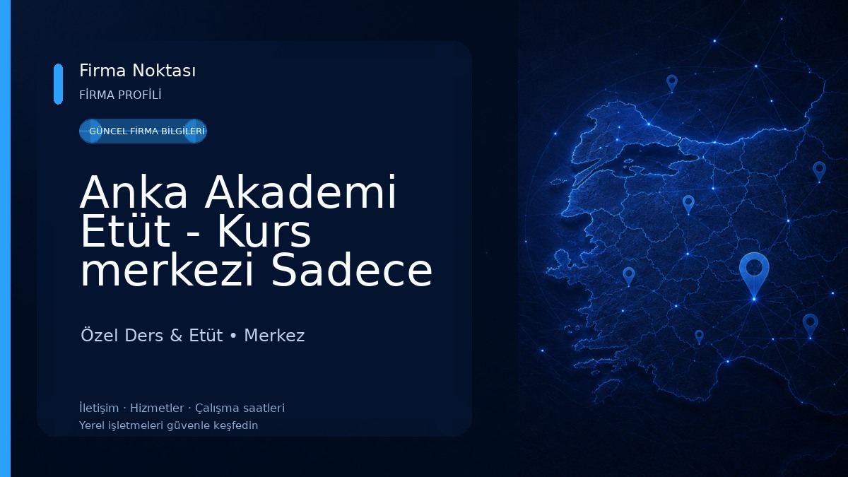Anka Akademi Etüt - Kurs merkezi Sadece ilkokul ve ortaokul öğrencilerine özel ( Çocuk Kulübü)
