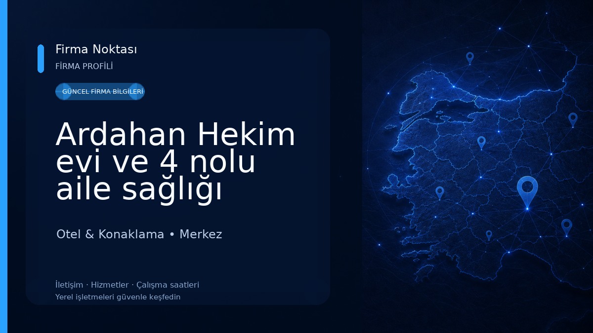 Ardahan Hekim evi ve 4 nolu aile sağlığı merkezi Otel & Konaklama