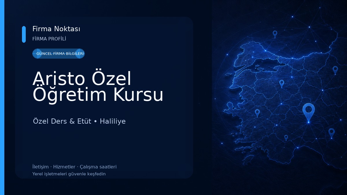 Aristo Özel Öğretim Kursu Özel Ders & Etüt