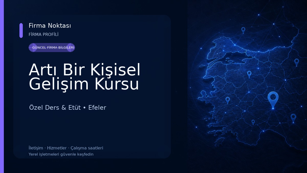 Artı Bir Kişisel Gelişim Kursu Özel Ders & Etüt