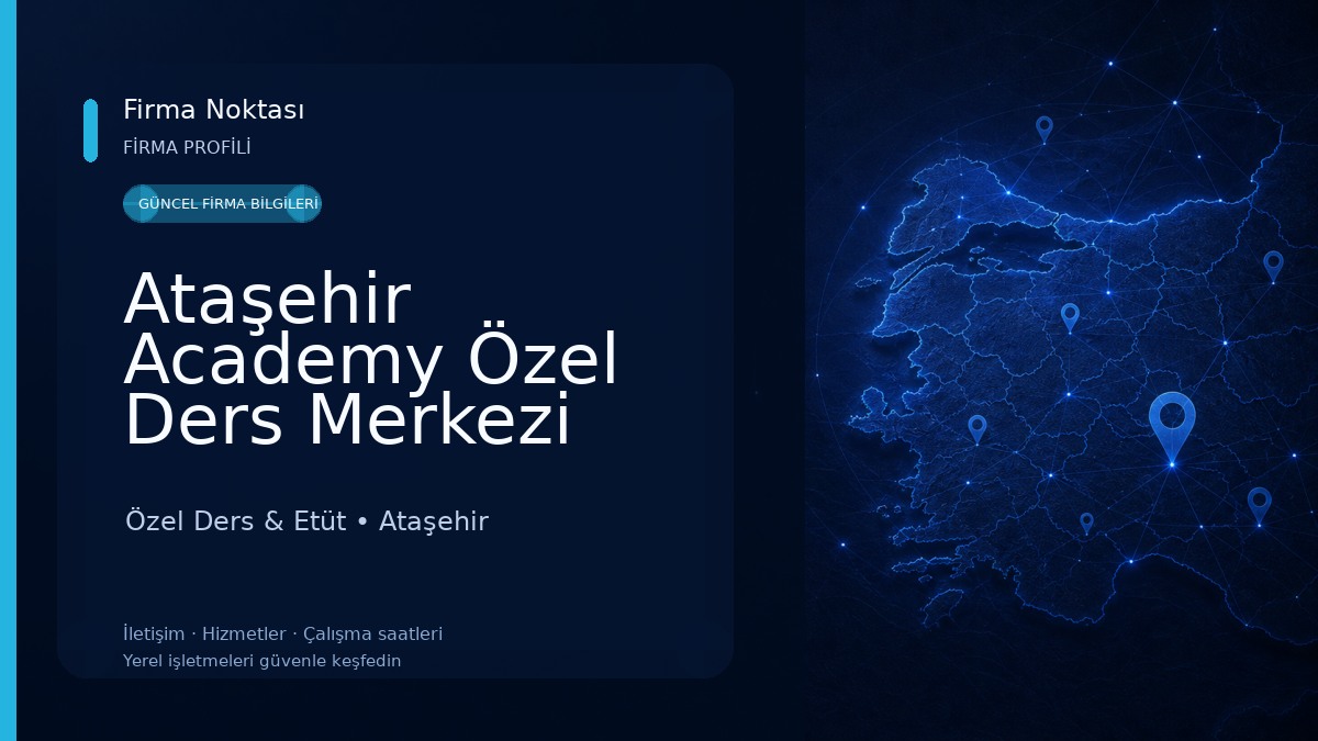 Ataşehir Academy Özel Ders Merkezi Özel Ders & Etüt