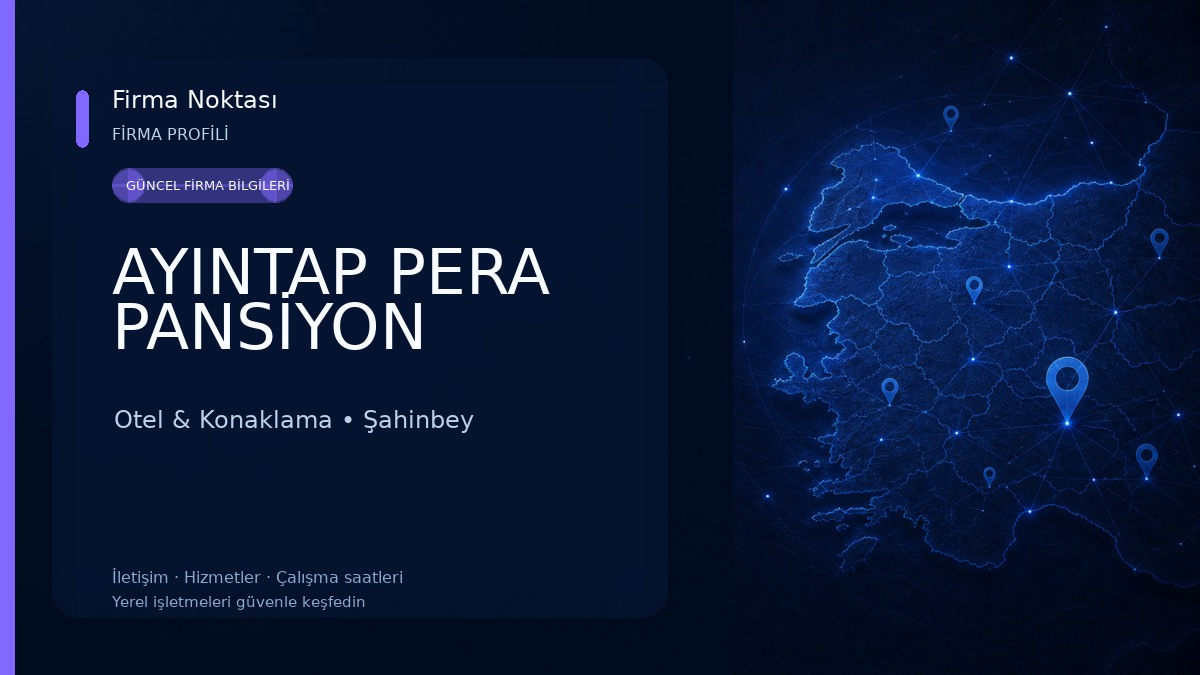 AYINTAP PERA PANSİYON Otel & Konaklama