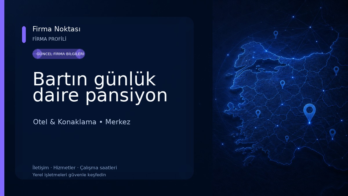 Bartın günlük daire pansiyon