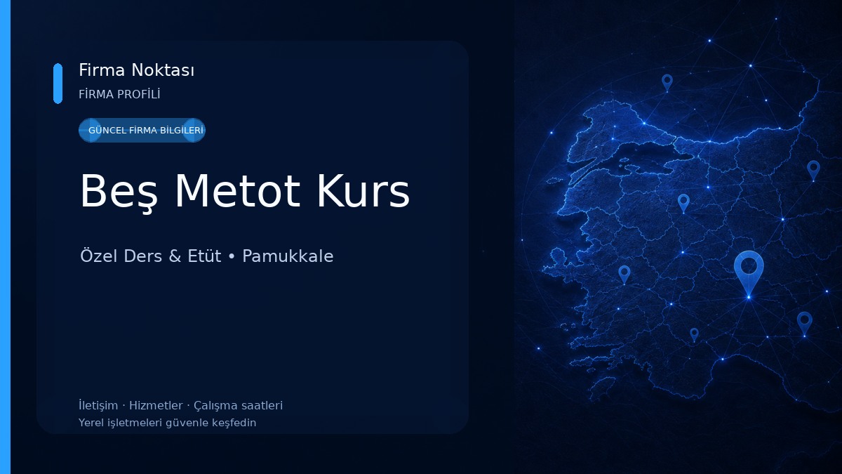 Beş Metot Kurs Özel Ders & Etüt