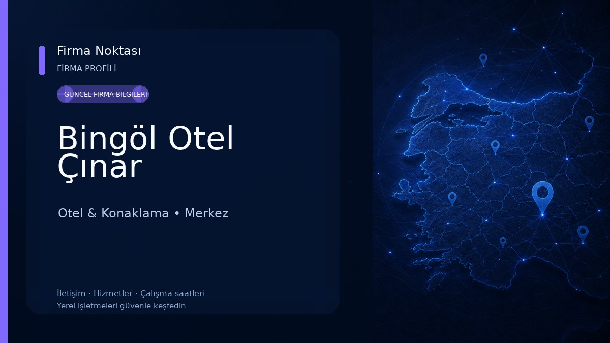 Bingöl Otel Çınar Otel & Konaklama
