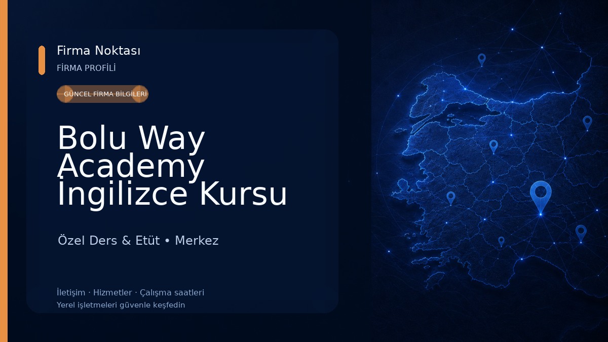 Bolu Way Academy İngilizce Kursu Almanca İelts Toefl Bolu Yds Kursu Özel Ders & Etüt