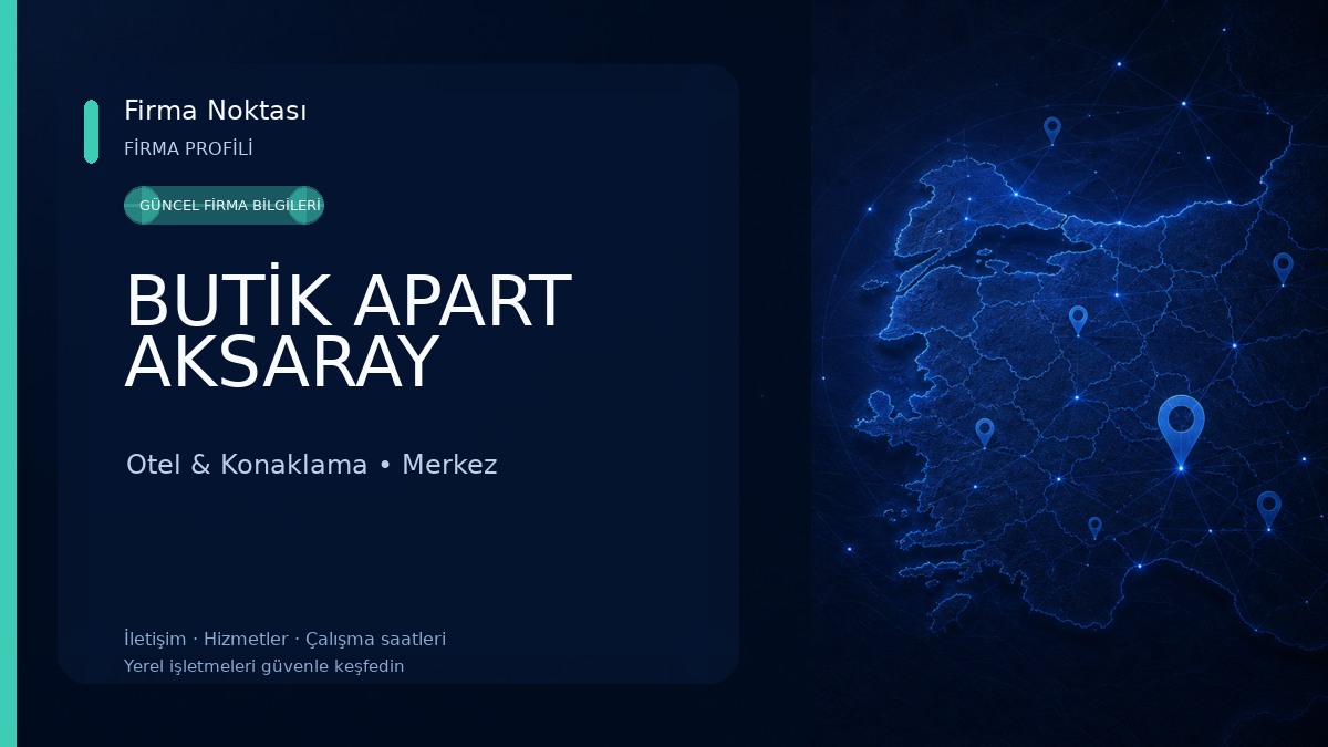 BUTİK APART AKSARAY Otel & Konaklama