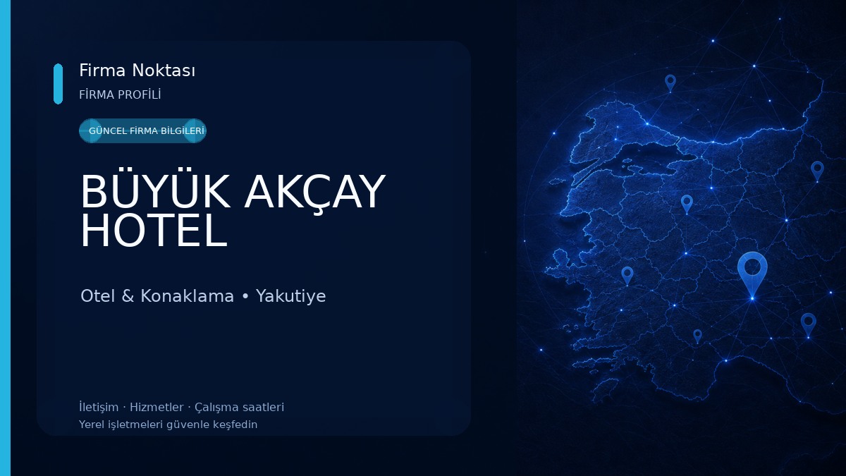 BÜYÜK AKÇAY HOTEL Otel & Konaklama