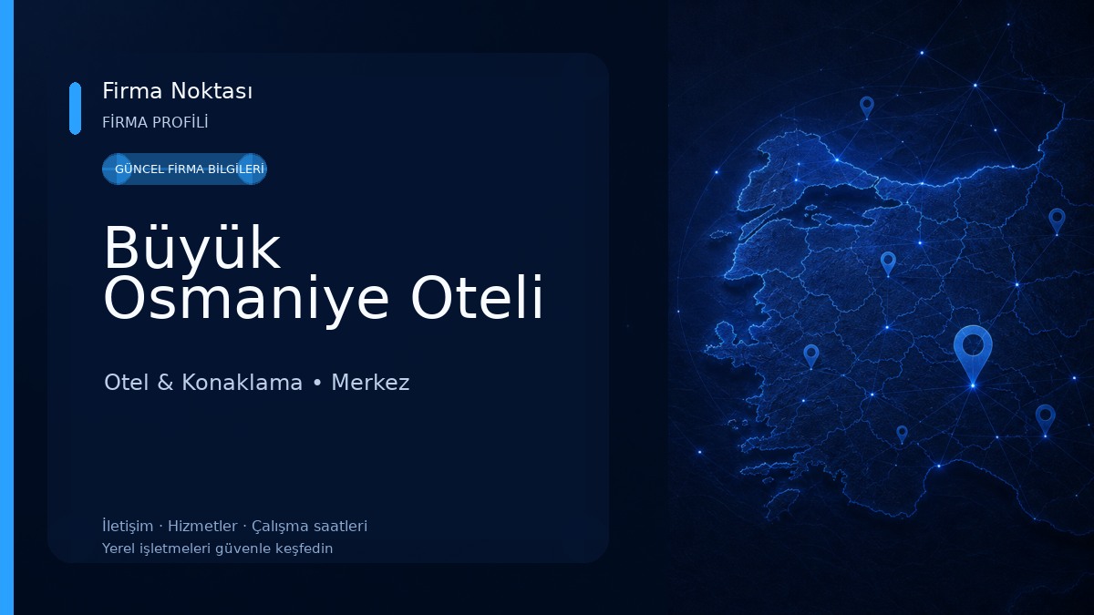 Büyük Osmaniye Oteli Otel & Konaklama
