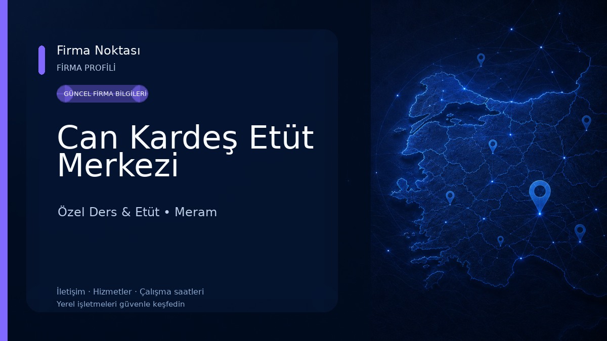 Can Kardeş Etüt Merkezi Özel Ders & Etüt