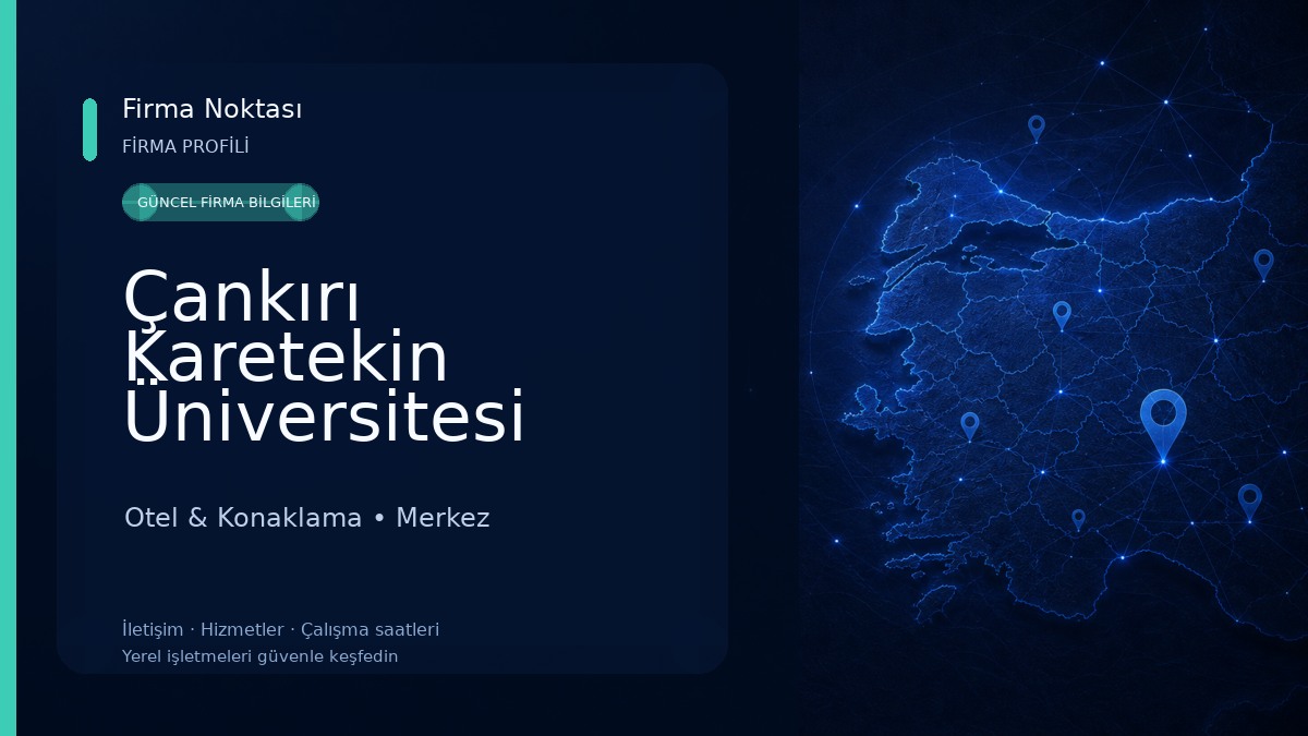 Çankırı Karetekin Üniversitesi Misafirhanesi
