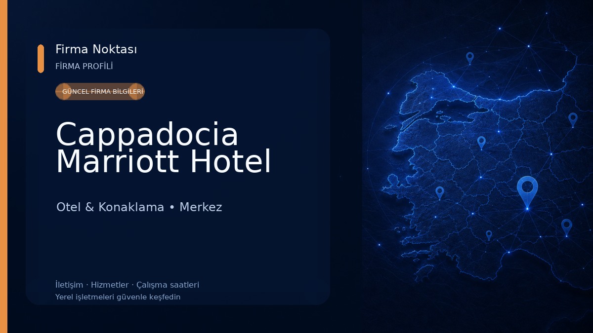 Cappadocia Marriott Hotel Otel & Konaklama