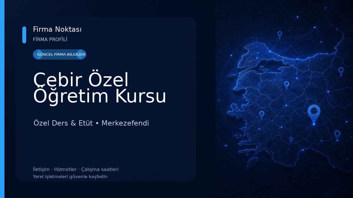 Cebir Özel Öğretim Kursu Özel Ders & Etüt
