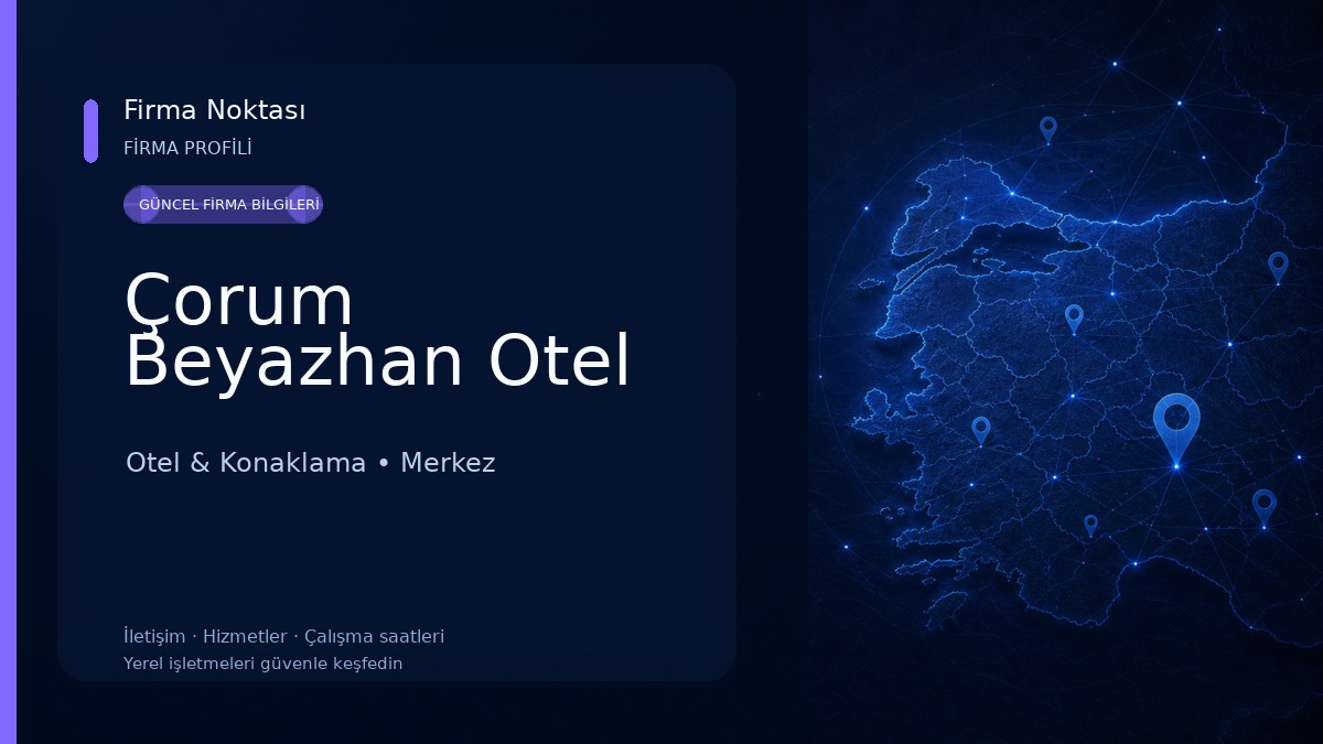 Çorum Beyazhan Otel Otel & Konaklama