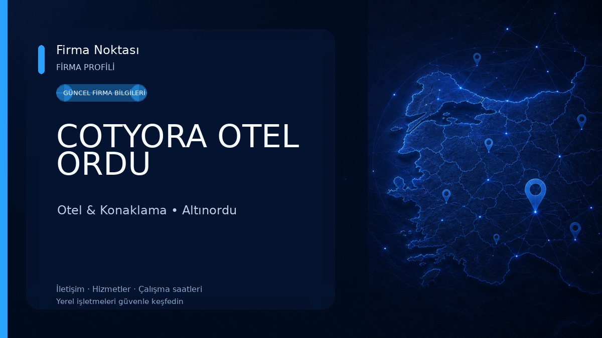 COTYORA OTEL ORDU Otel & Konaklama