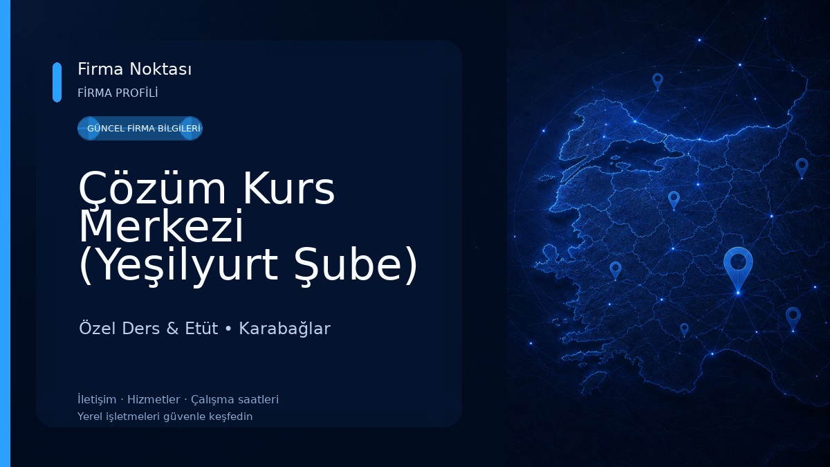 Çözüm Kurs Merkezi (Yeşilyurt Şube) Özel Ders & Etüt