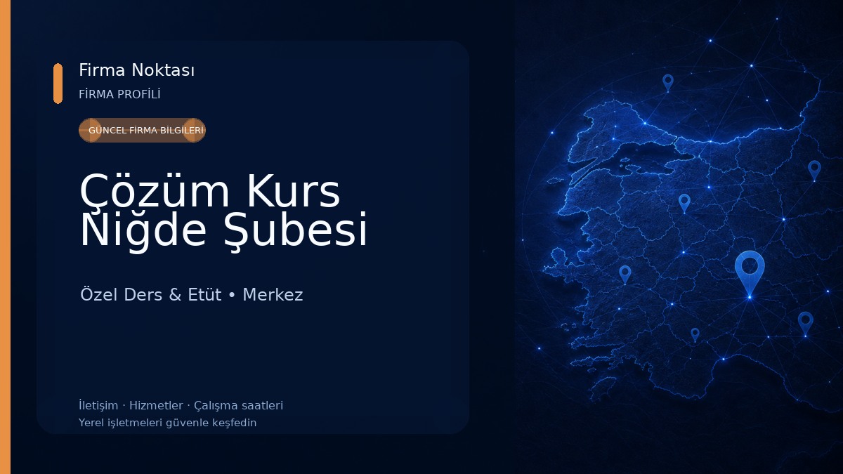 Çözüm Kurs Niğde Şubesi