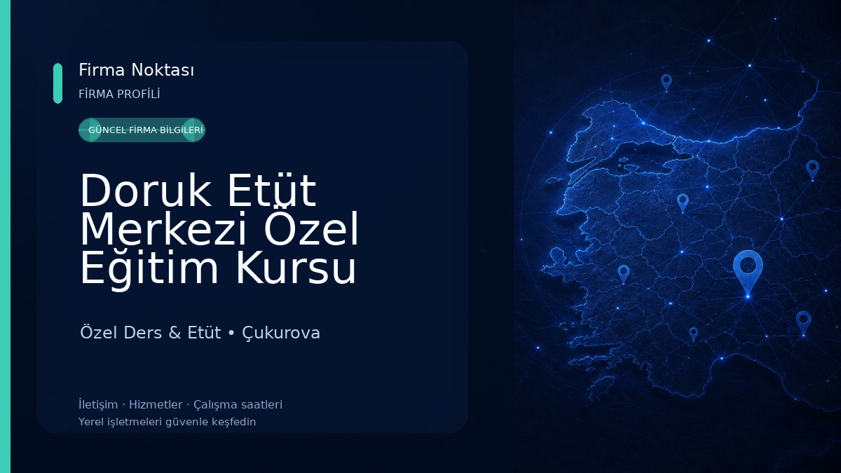 Doruk Etüt Merkezi Özel Eğitim Kursu Özel Ders & Etüt