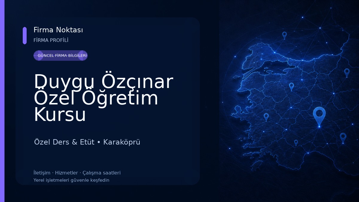 Duygu Özçınar Özel Öğretim Kursu Özel Ders & Etüt