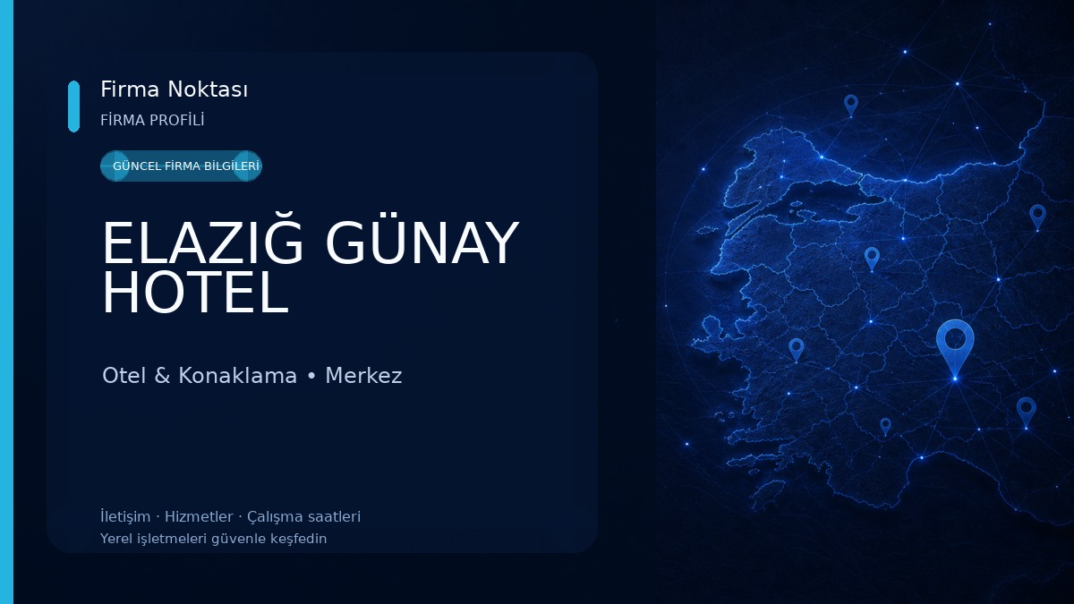 ELAZIĞ GÜNAY HOTEL Otel & Konaklama