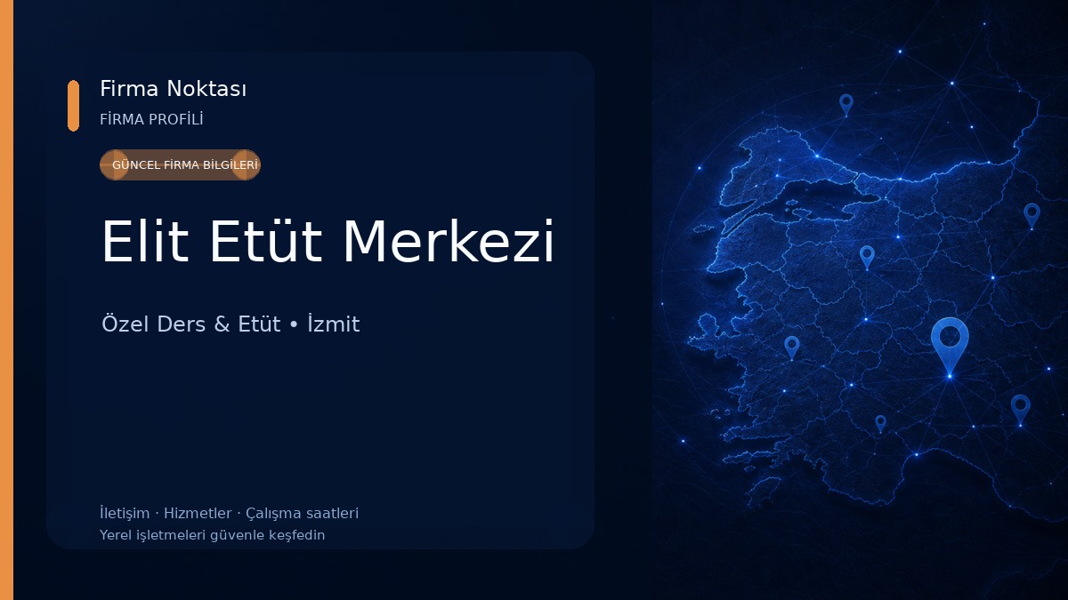 Elit Etüt Merkezi Özel Ders & Etüt