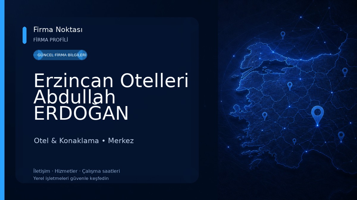 Erzincan Otelleri Abdullah ERDOĞAN Paradise Otel Otel & Konaklama