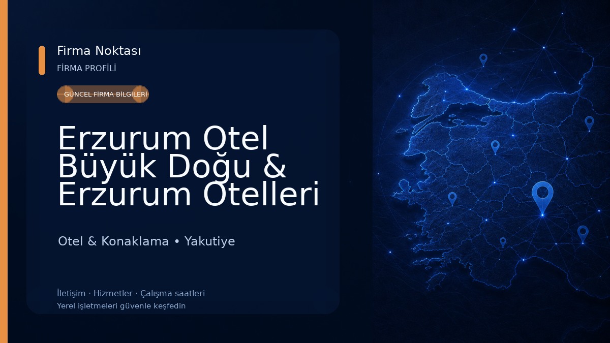 Erzurum Otel Büyük Doğu & Erzurum Otelleri & Erzurum En İyi Otel Otel & Konaklama