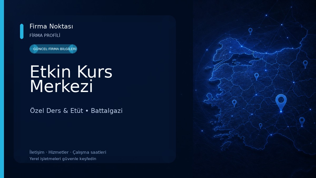 Etkin Kurs Merkezi Özel Ders & Etüt