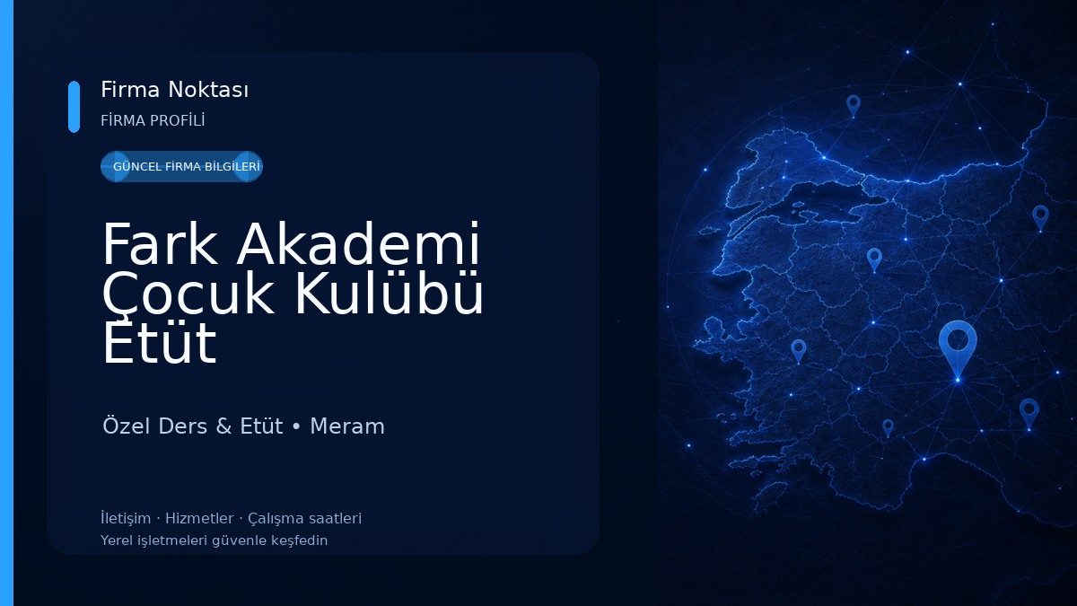 Fark Akademi Çocuk Kulübü Etüt Özel Ders & Etüt