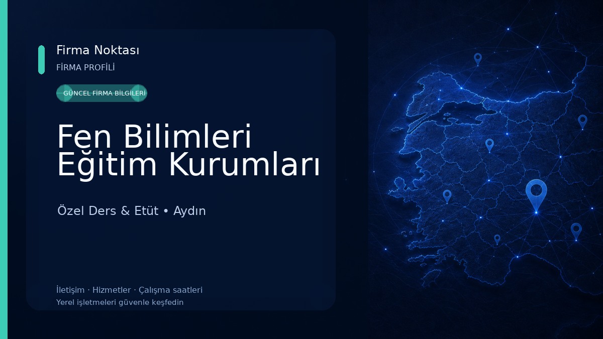 Fen Bilimleri Eğitim Kurumları Özel Ders & Etüt