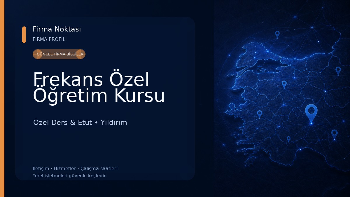 Frekans Özel Öğretim Kursu Özel Ders & Etüt