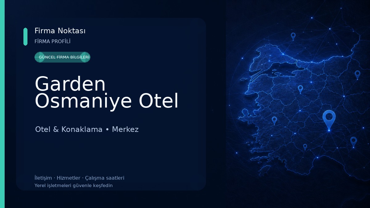 Garden Osmaniye Otel Otel & Konaklama