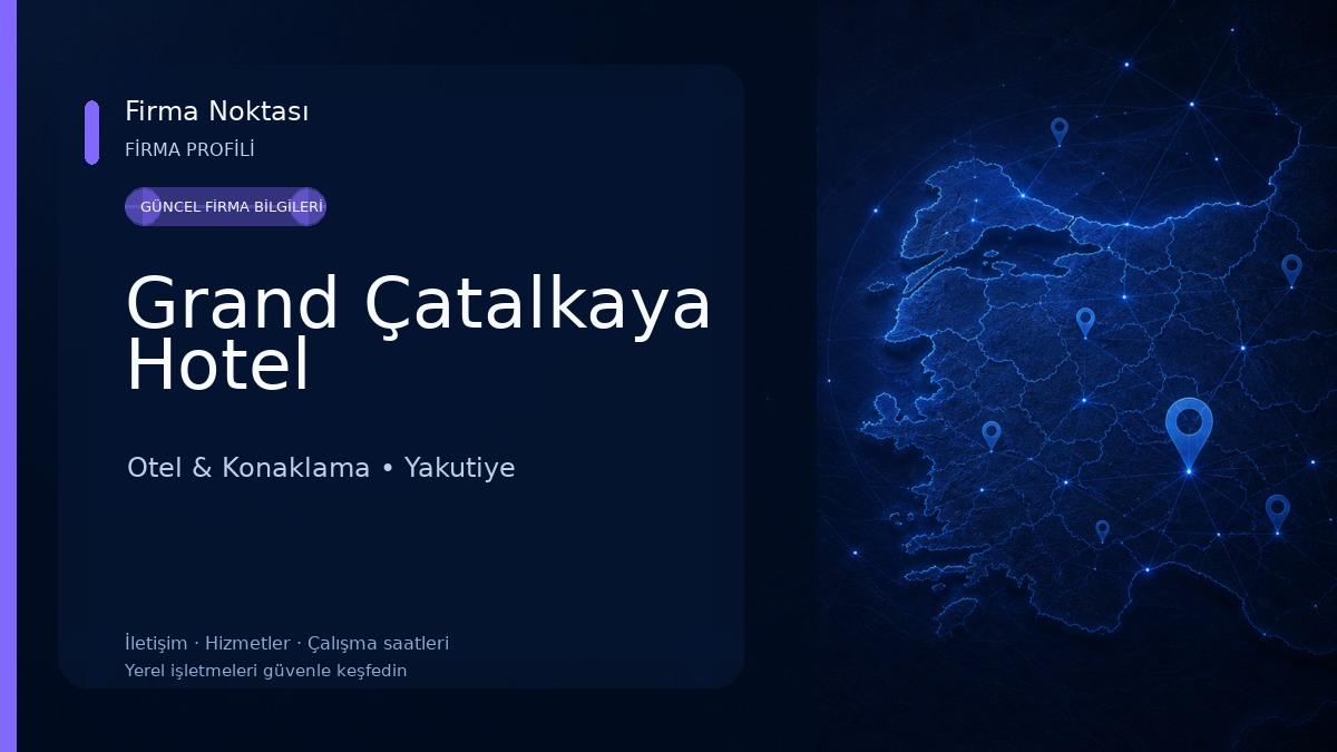 Grand Çatalkaya Hotel Otel & Konaklama