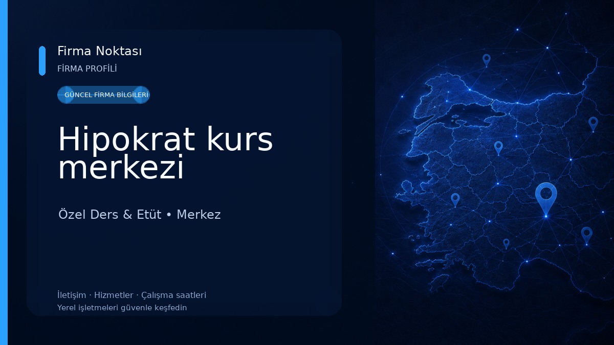 Hipokrat kurs merkezi Özel Ders & Etüt