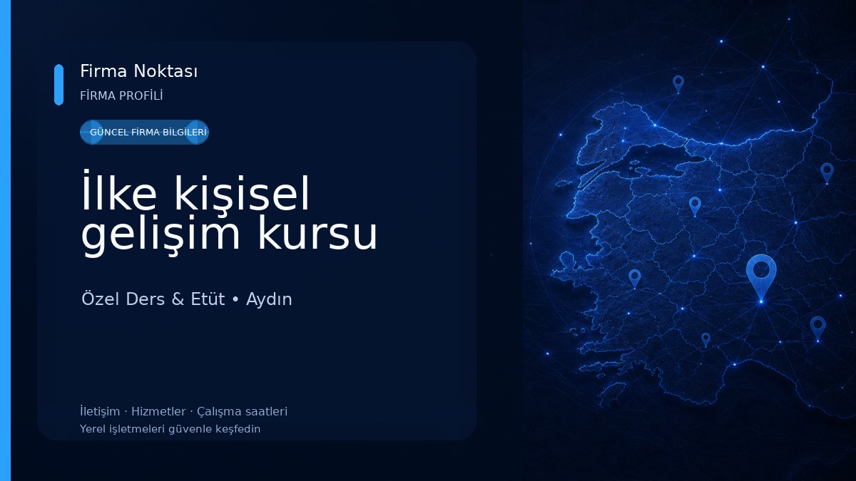 İlke kişisel gelişim kursu Özel Ders & Etüt