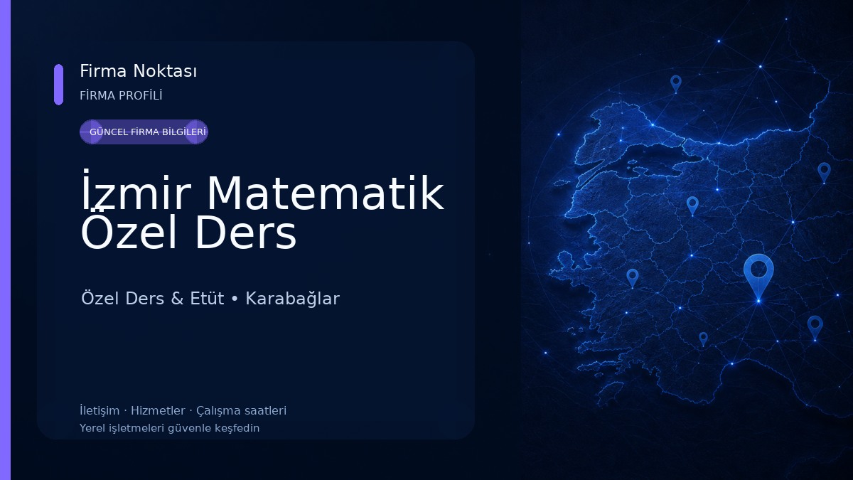 İzmir Matematik Özel Ders