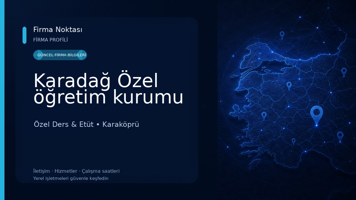 Karadağ Özel öğretim kurumu Özel Ders & Etüt