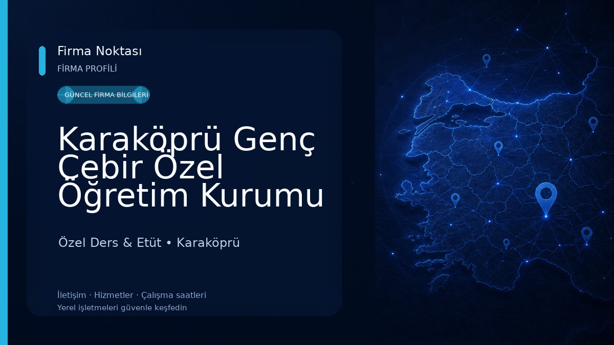 Karaköprü Genç Cebir Özel Öğretim Kurumu