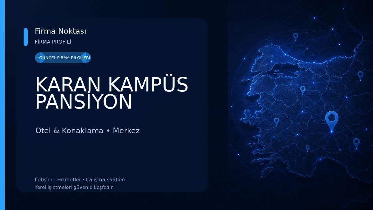 KARAN KAMPÜS PANSİYON Otel & Konaklama