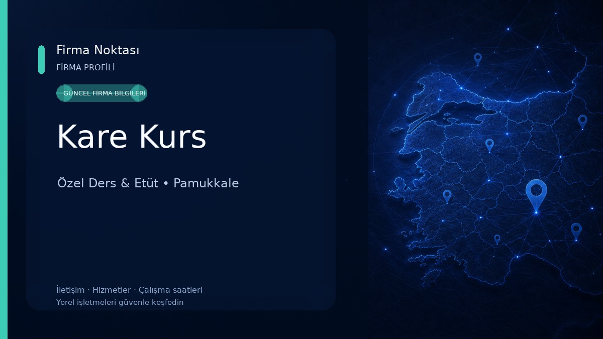 Kare Kurs Özel Ders & Etüt