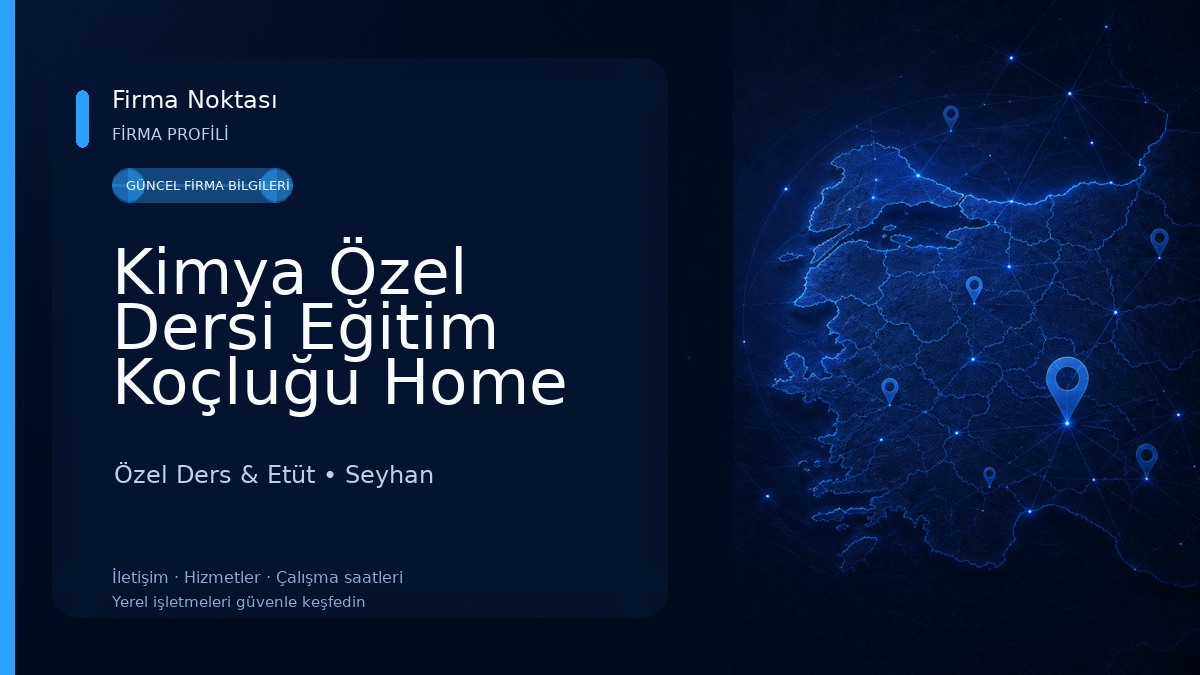 Kimya Özel Dersi Eğitim Koçluğu Home Office
